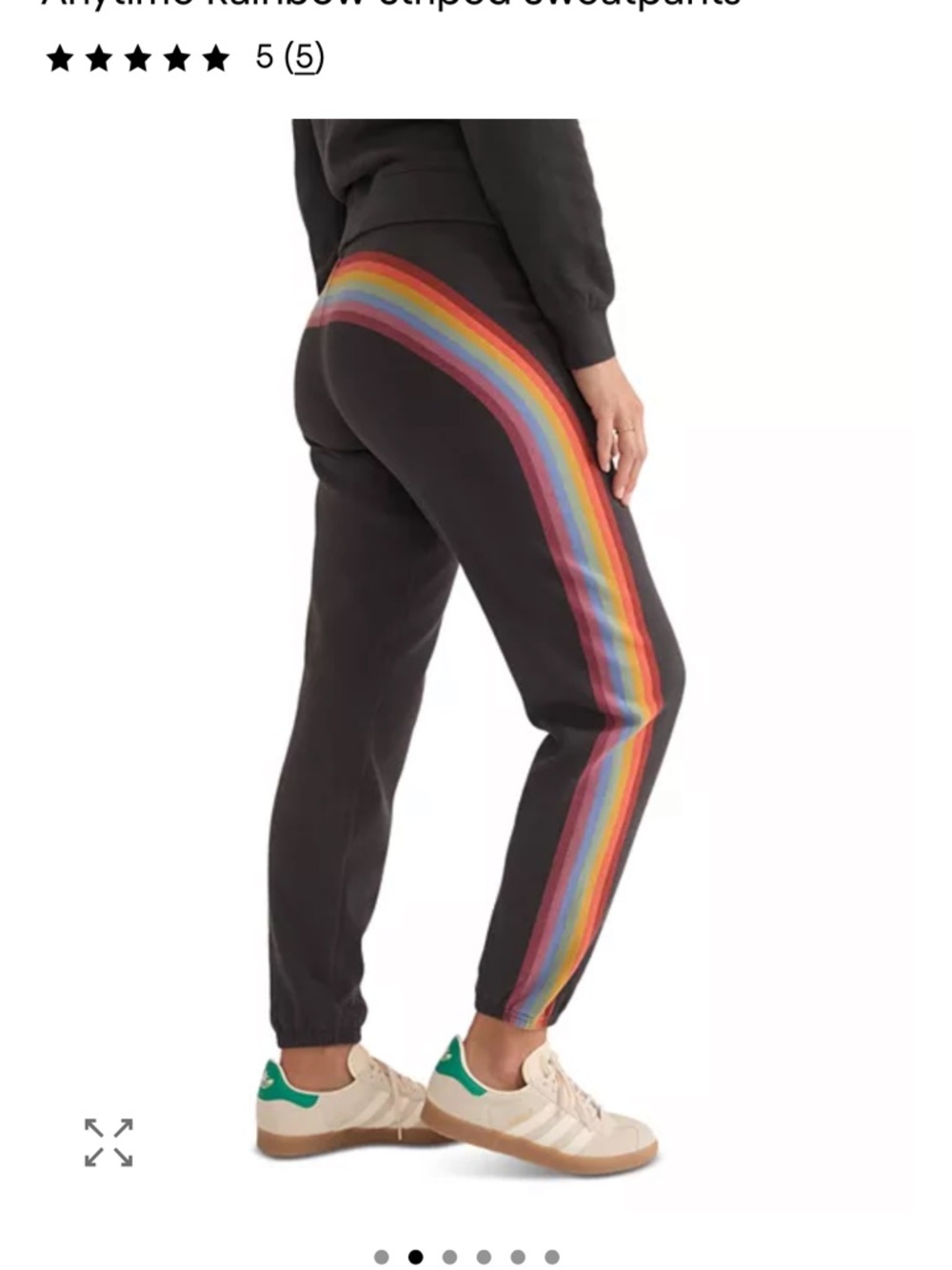 Marine Layer Anytime Rainbow Striped Sweatpants - Picture 2 of 6